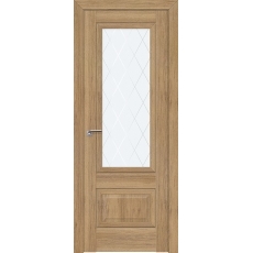 Дверь Дуб Салинас Светлый № 2.90 ХN стекло крупный ромб 2000*800