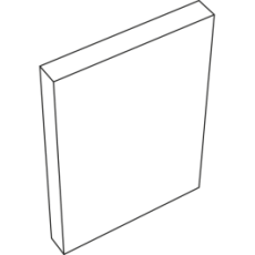 Наличник 3D Flex плоский (Венге, 70х 8х2200)