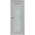 Дверь Пекан белый №2.35 X стекло франческа кристалл 2000*800