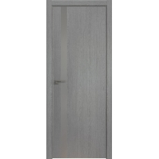 Дверь Грувд Серый № 6 ZN матовое серебро 2000*800(190) кромка с 4-х сторон матовая Eclipse