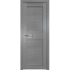 Дверь Грувд серый №2.55 XN стекло прозрачное 2000*800