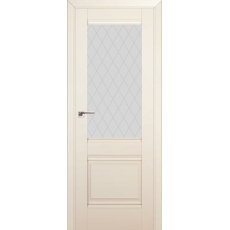 Дверь Магнолия Сатинат №2U 2000*800 стекло ромб