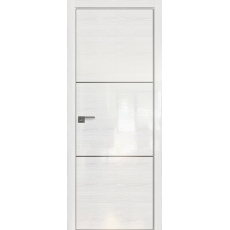 Дверь Pine White glossy № 2 STK AL 2000*800 (190) кромка с 4-х сторон матовая Eclipse