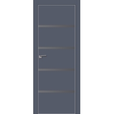 Дверь Антрацит №20 E матовое серебро 2000*800 (190) кромка с 4-х сторон матовая Eclipse