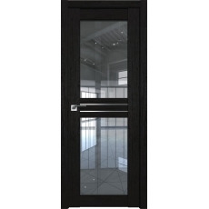 Дверь Даркбраун №2.56 XN стекло прозрачное 2000*800 AL