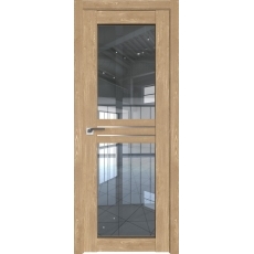 Дверь Каштан натуральный №2.56 XN стекло прозрачное 2000*800 AL