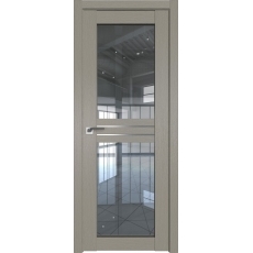 Дверь Стоун №2.56 XN стекло прозрачное 2000*800 AL