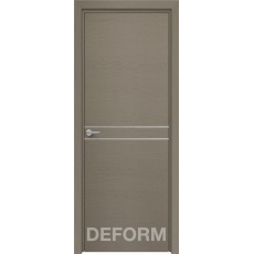 Дверное полотно DEFORM H13 ПГ 40х800х2000 (Дуб французский СЕРЫЙ)