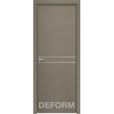 Дверное полотно DEFORM H13 ПГ 40х800х2000 (Дуб французский СЕРЫЙ)