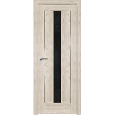 Дверь Каштан светлый №2.48 XN стекло дождь черный 2000*800