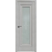 Дверь Пекан белый №24 X стекло узор 2000*800 молдинг Серебро