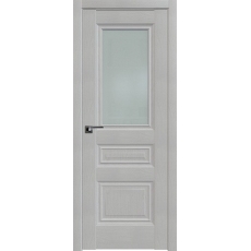 Дверь Пекан белый №2.39 X стекло матовое 2000*800