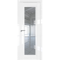 Дверь Белый люкс №2.101 L стекло прозрачное 2000*800