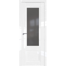 Дверь Белый люкс №2.103 L стекло графит 2000*800