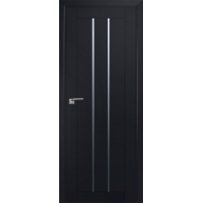 Дверь Черный матовый №49U 2000*800 стекло графит