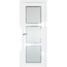 Дверь Белый люкс № 2.13 L стекло Square матовое 2000*800