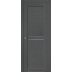 Дверь Грувд Серый № 2.75 XN стекло графит 2000*800