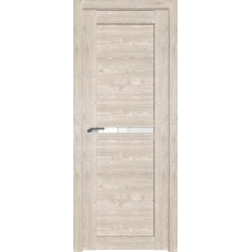 Дверь Каштан светлый №2.43 XN триплекс белый 2000*800