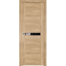 Дверь Каштан натуральный №2.01 XN черный лак 2000*800