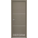 Дверное полотно DEFORM H11 ПГ 40х800х2000 (Дуб французский СЕРЫЙ)