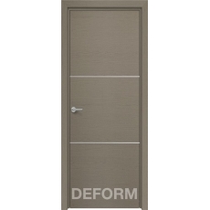 Дверное полотно DEFORM H11 ПГ 40х800х2000 (Дуб французский СЕРЫЙ)