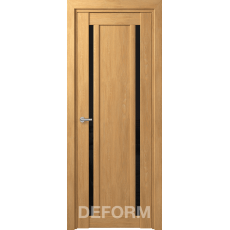 Дверное полотно DEFORM D13 ПО 35х800х2000 (Дуб Шале Натуральный Черный лакобель)