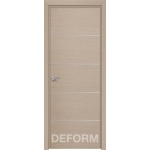 Дверное полотно DEFORM H12 ПГ 40х800х2000 (Дуб французский КАПУЧИНО)