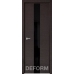Дверное полотно DEFORM H4 ПО 40х800х2000 (Дуб французский ТЕМНЫЙ Черный лакобель)