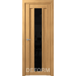 Дверное полотно DEFORM D14 ПО 35х800х2000 (Дуб Шале Натуральный Черный лакобель)