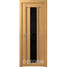 Дверное полотно DEFORM D14 ПО 35х800х2000 (Дуб Шале Натуральный Черный лакобель)