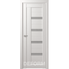 Дверное полотно DEFORM D18 ПО 35х800х2000 (Дуб Шале Снежный Черный лакобель)
