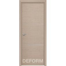 Дверное полотно DEFORM Н-11 ПГ 40* 800*2000 (Дуб французский КАПУЧИНО)