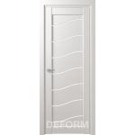 Дверное полотно DEFORM D2 ПО 35*800*2000 (Дуб шале снежный Белый лакобель)