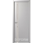 Дверное полотно DEFORM H2 ПО 40х800х2000 (Дуб французский СИЛЬВЕР Зеркало белое)