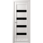 Дверное полотно DEFORM D16 ПО 35х800х2000 (Дуб Шале Снежный Черный лакобель)