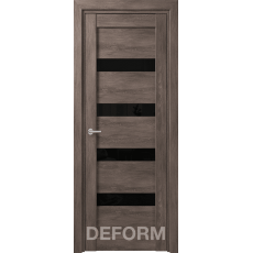 Дверное полотно DEFORM D16 ПО 35х800х2000 (Дуб Шале Графит Черный лакобель)