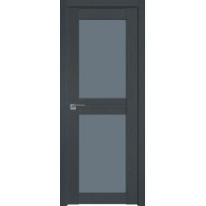 Дверь Грувд серый №2.44 XN стекло графит 2000*800