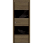 Дверь Дуб Салинас темный № 10 ZN черный лак 2000*800(190) кромка с 4-х сторон Black Edition Eclipse
