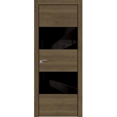 Дверь Дуб Салинас темный № 10 ZN черный лак 2000*800(190) кромка с 4-х сторон Black Edition Eclipse