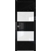 Дверь 10 VG Черный глянец белый лак 2000*800 (190) кромка с 4-х сторон хром Eclipse