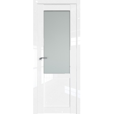 Дверь Белый люкс № 2.17 L стекло матовое 2000*800