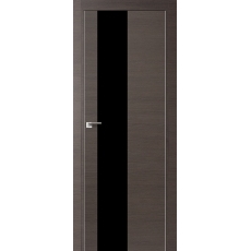 Дверь Грей кроскут №5 Z черный лак 2000*800 (190) кромка с 2-х сторон хром Eclipse