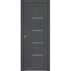 Дверь Грувд Серый № 2.08 XN стекло графит 2000*800