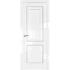 Дверь Белый люкс №27 L 2000*800 серебро