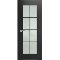 Дверь Черный матовый №101 U стекло матовое 2000*800