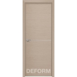 Дверное полотно DEFORM H10 ПГ 40х800х2000 (Дуб французский КАПУЧИНО)