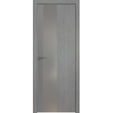 Дверь Грувд Серый № 5 ZN матовое серебро 2000*800(190) кромка с 4-х сторон матовая Eclipse