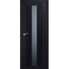 Дверь Черный матовый №53U 2000*800 стекло графит