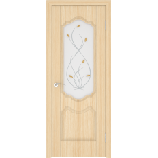 Дверное полотно Цветные классики ПВХ Орхидея ПО 35*800*2000 (Беленый дуб)