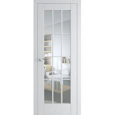 Дверь Пекан Белый 102 Х 2000*800 стекло прозрачное